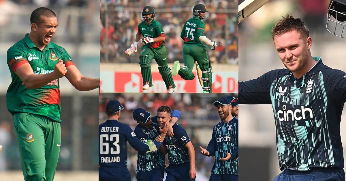 इंग्‍लैंड ने ढाका में खेले गए दूसरे वनडे में बांग्‍लादेश को 132 रन के विशाल अंतर से दी मात
