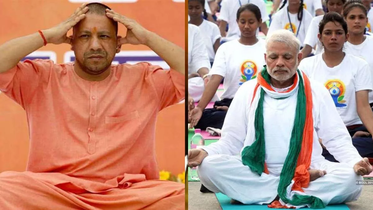 9 वें ‘अंतरराष्ट्रीय योग दिवस’ के मौके पर सीएम योगी आदित्‍यनाथ ने गोरखपुर में किया योग