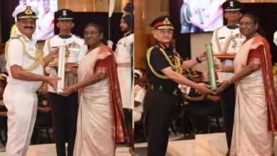 Photo of राष्ट्रपति मुर्मू ने प्रदान किए परम विशिष्ट सेवा मेडल, सेना व नौसेना प्रमुख को मिला सम्मान