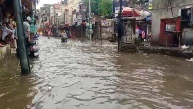 Photo of जालंधर में झमाझम बारिश से लोगों के खिले चेहरे, सड़के जलमग्न