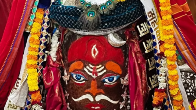 Photo of उज्जैन : श्रीराम की पगड़ी पहनकर सजे महाकाल