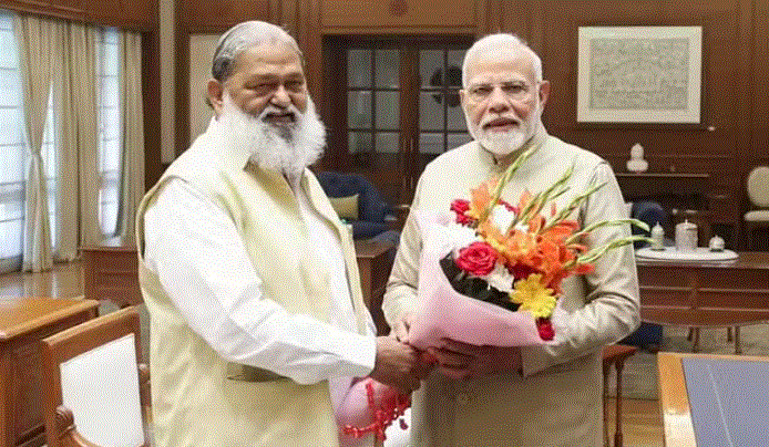 Photo of पीएम मोदी से मिले अनिल विज, हरियाणा को आगे बढ़ाने पर हुई चर्चा