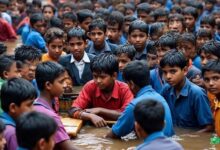 Photo of भारी बारिश के कारण आवासीय विद्यालय में घुसा पानी, भीतर फंसे 162 छात्रों को सुरक्षित निकाला गया