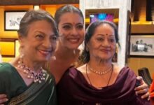 Photo of मम्मी तनुजा और सासू मां संग Kajol ने सेलिब्रेट किया पेरेंट्स डे