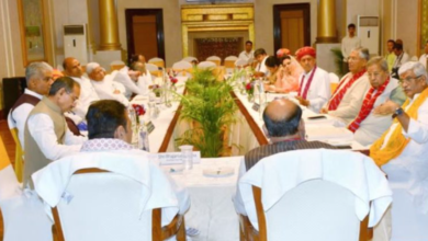 Photo of  राजस्थान के सांसदों से मिले सीएम भजनलाल शर्मा, केंद्र प्रवर्तित योजनाओं को गति देने पर चर्चा
