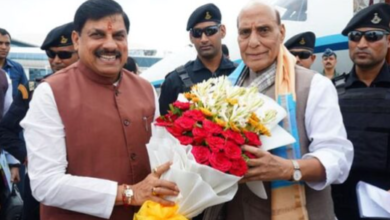 Photo of रेल कोच इकाई का रक्षामंत्री करेंगे भूमिपूजन, सीएम यादव ने राजनाथ सिंह का भोपाल पहुंचने पर स्वागत किया