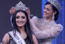 Photo of मनिका विश्वकर्मा के सिर सजा मिस यूनिवर्स इंडिया 2025 का ताज