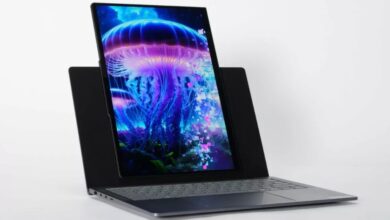 Photo of Lenovo रोटेटिंग डिस्प्ले वाला कॉन्सेप्ट लैपटॉप कर सकता है पेश…