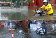 Photo of बारिश की डरावनी तस्वीरें: सड़कों बनीं तालाब, डूब गए वाहन…
