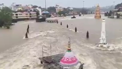 Photo of महाराष्ट्र: गोदावरी नदी का जलस्तर बढ़ा, नासिक में जलभराव
