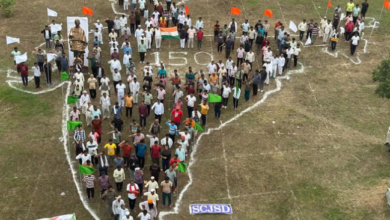 Photo of 400 कैदियों ने बनाया भारत का विशाल नक्शा, सरदार पटेल को दी अनोखी श्रद्धांजलि