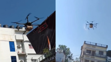 Photo of ड्रोन से दून: ऋषिकेश के 17 स्थानों पर कराया गया पानी का छिड़काव