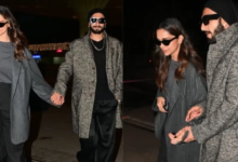 Photo of धुरंधर की सफलता से फूले नहीं समा रहे रणवीर सिंह, एयरपोर्ट पर पत्नी दीपिका का हाथ थामे आए नजर