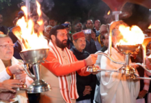 Photo of कुरुक्षेत्र: पवित्र ब्रह्मसरोवर पर सीएम सैनी ने की महाआरती