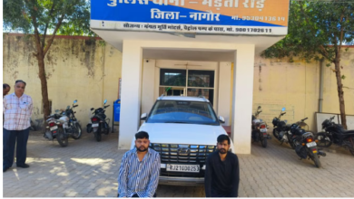 Photo of नागौर पुलिस को मिली बड़ी सफलता, 21 लाख की स्मैक समेत दो तस्कर गिरफ्तार