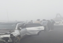 Photo of आगरा-लखनऊ एक्सप्रेस वे पर तीन कार आपस में टकराई