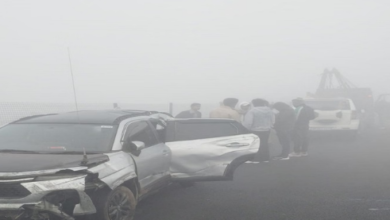 Photo of आगरा-लखनऊ एक्सप्रेस वे पर तीन कार आपस में टकराई