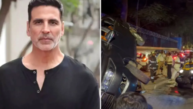 Photo of बाल-बाल बचे Akshay Kumar, सिक्योरिटी की गाड़ी का भयानक एक्सीडेंट