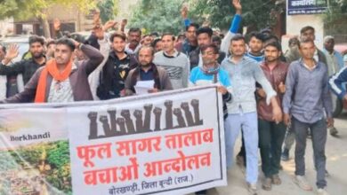 Photo of फूल सागर तालाब के अवैध भराव को लेकर बिल्डर के खिलाफ कार्रवाई की मांग