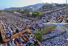 Photo of जयपुर-दिल्ली हाईवे पर पढ़ी गई ईद-उल-फितर की नमाज