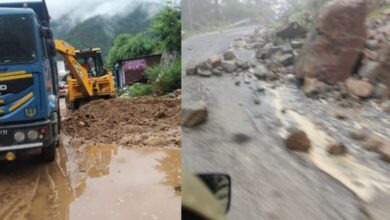 Photo of मलबा आने से यमुनोत्री हाईवे बंद, कर्णप्रयाग में गिरे भारी बोल्डर